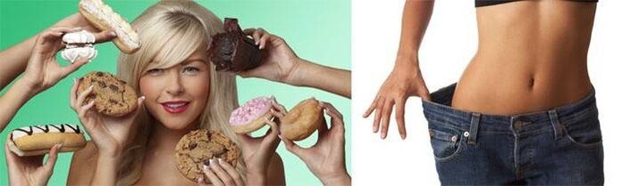 Disciplinirano zavračanje sladkarij bo vodilo do želene izgube teže. 
